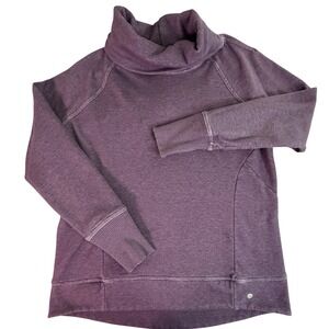 Apana Purple Cowl Neck Sweatshirt Pullover Long Sleeve Women's M